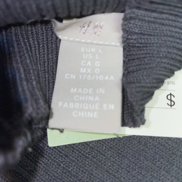 NWT H&M Ribbed Mock-Neck Dress - Picture 3 of 3